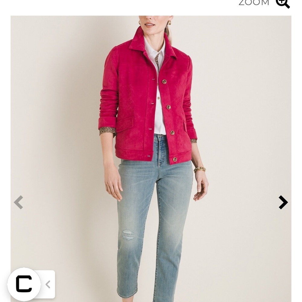 Chico’s Faux Suede Jacket